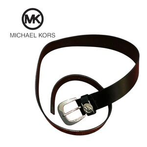 Michael Kors Black Leather Belt‎ - Size L